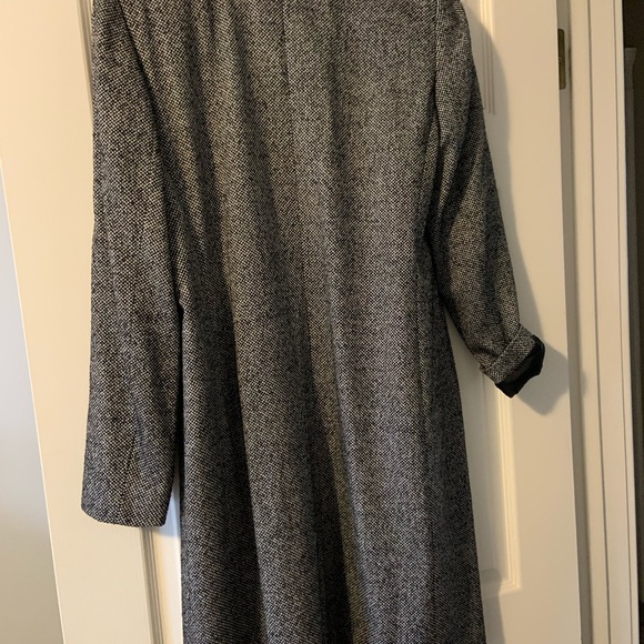 Italian tweed wool classic light coat - Picture 5 of 13